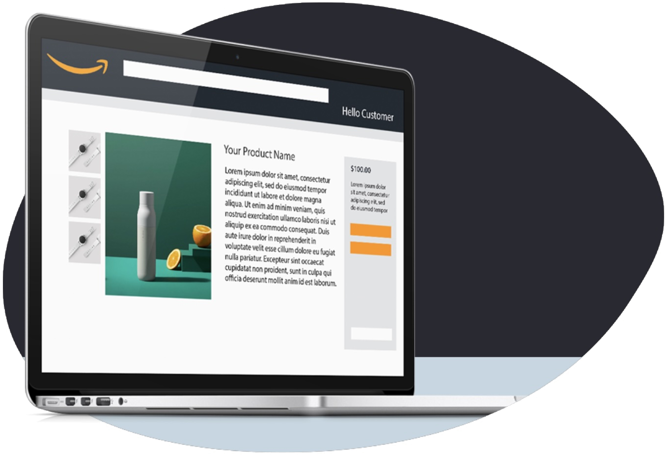Amazon Retail Consulting product listing mockup